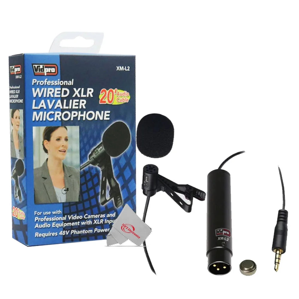 Zoom H6essential 6-Track 32-Bit Float Portable Audio Recorder + Wired XLR Lavalier Microphone XM-L2