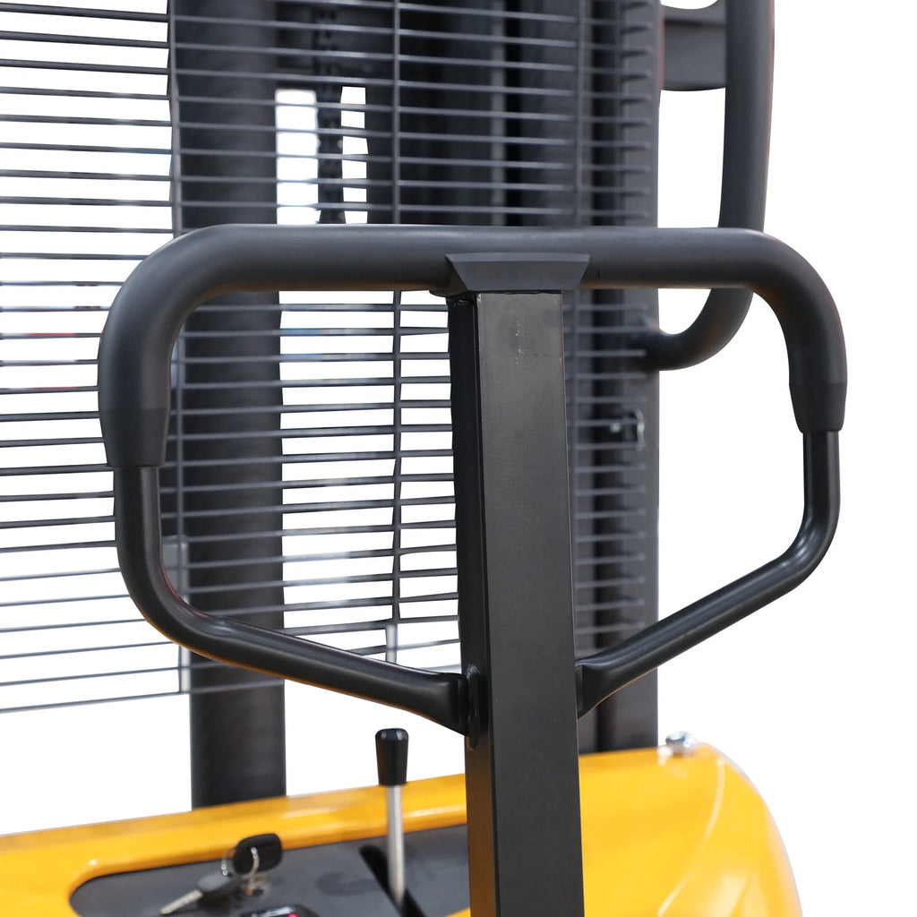 APOLLOLIFT 3300lb Semi Electric Pallet Stacker Battery Powered Straddle Stacker W/ Adjustable Fork 118" Lifting