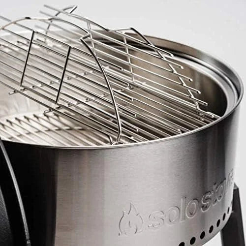 Open Box Solo Stove 22" Freestanding Stainless Steel Grill ULT-SSGRILL-22 - Silver